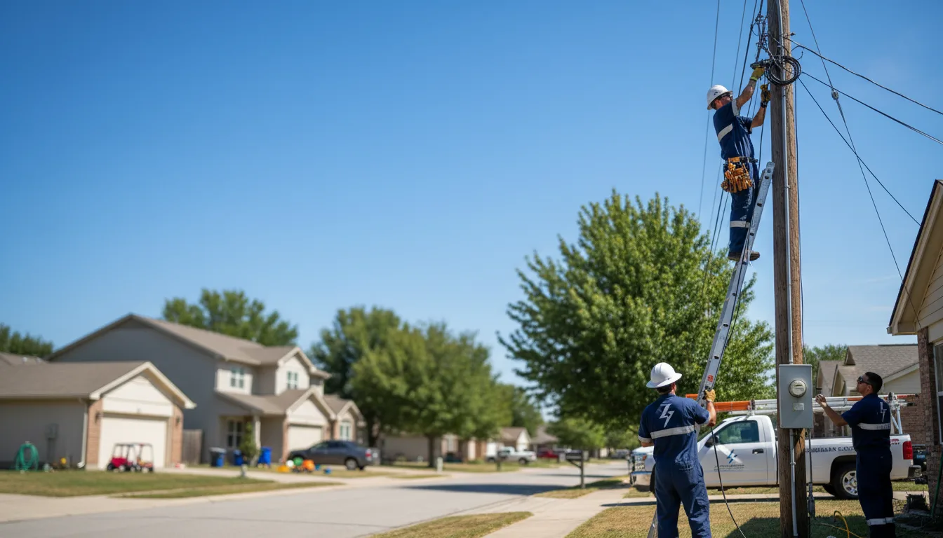 Residential electrician providing installation services in Saint Paul, NE